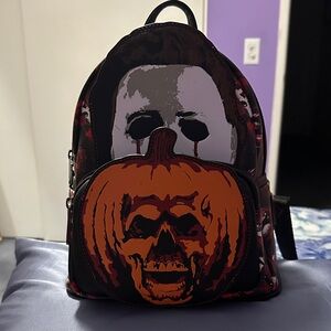 Loungefly Black and Orange Halloween Backpack